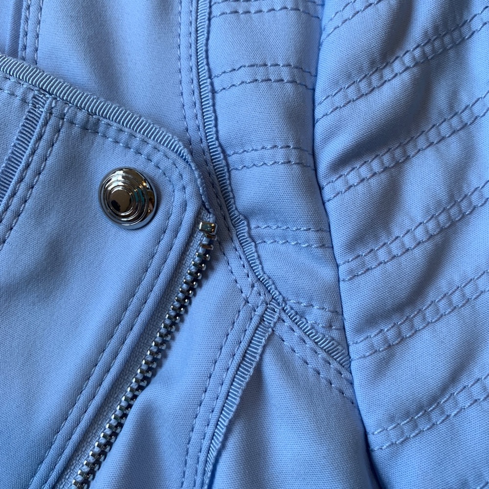 Light Blue Moto Jacket